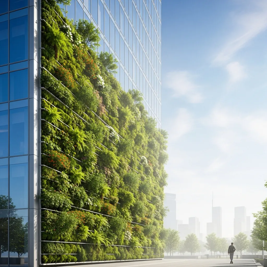 Förbättrad luftkvalitet med vertikala trädgårdar
